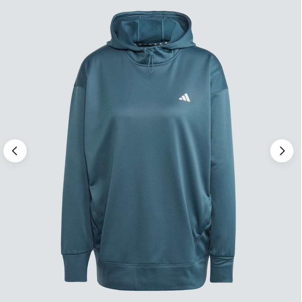 Adidas Hoodie Women's Arctic Night Aeroready Game And Go Fleece